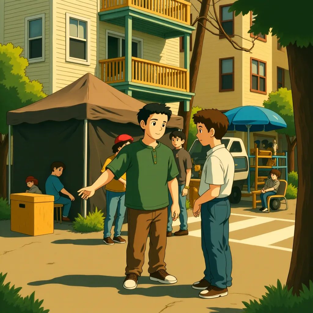 Ben Affleck and Casey Affleck in Gone Baby Gone (2007) - Anime style