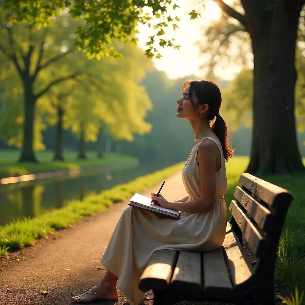Peaceful Moment in Stuttgart's Schlossgarten
