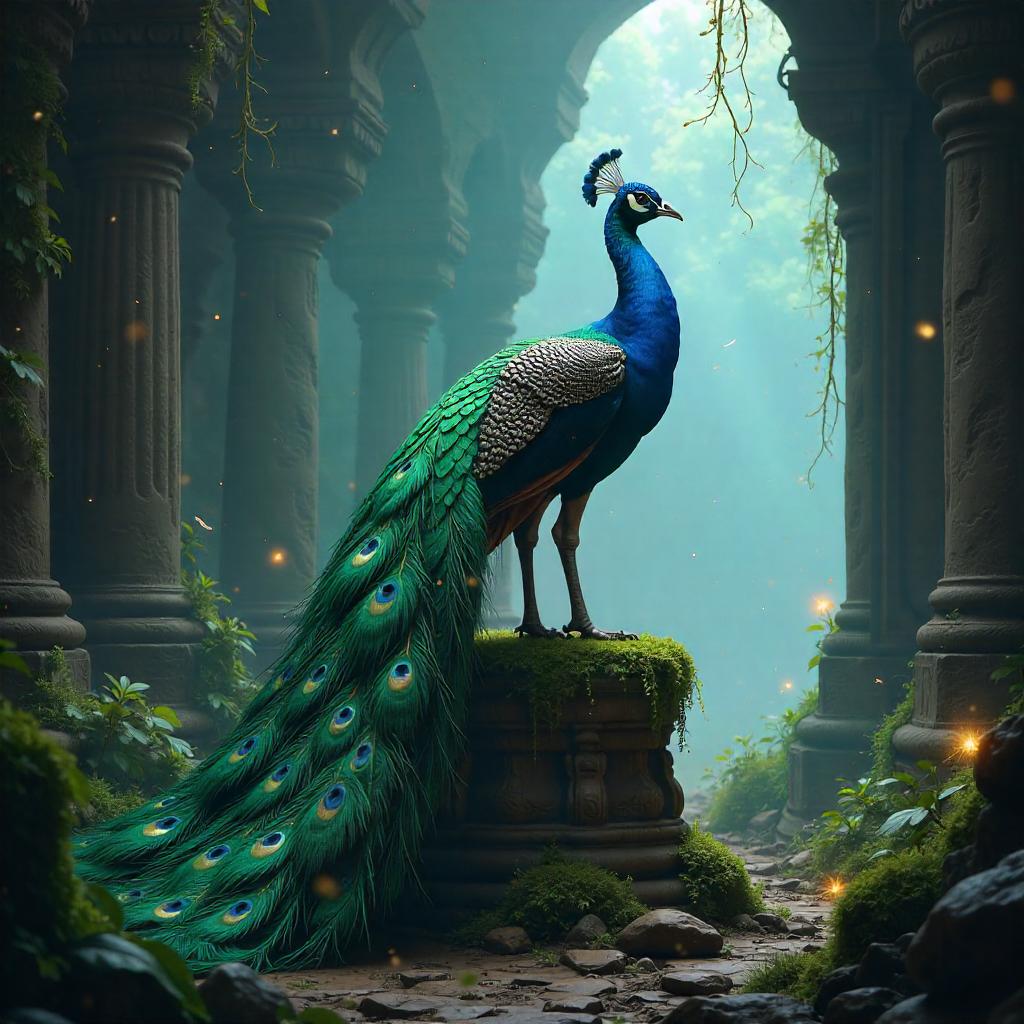 Celestial Peacock: Video Game Concept Art