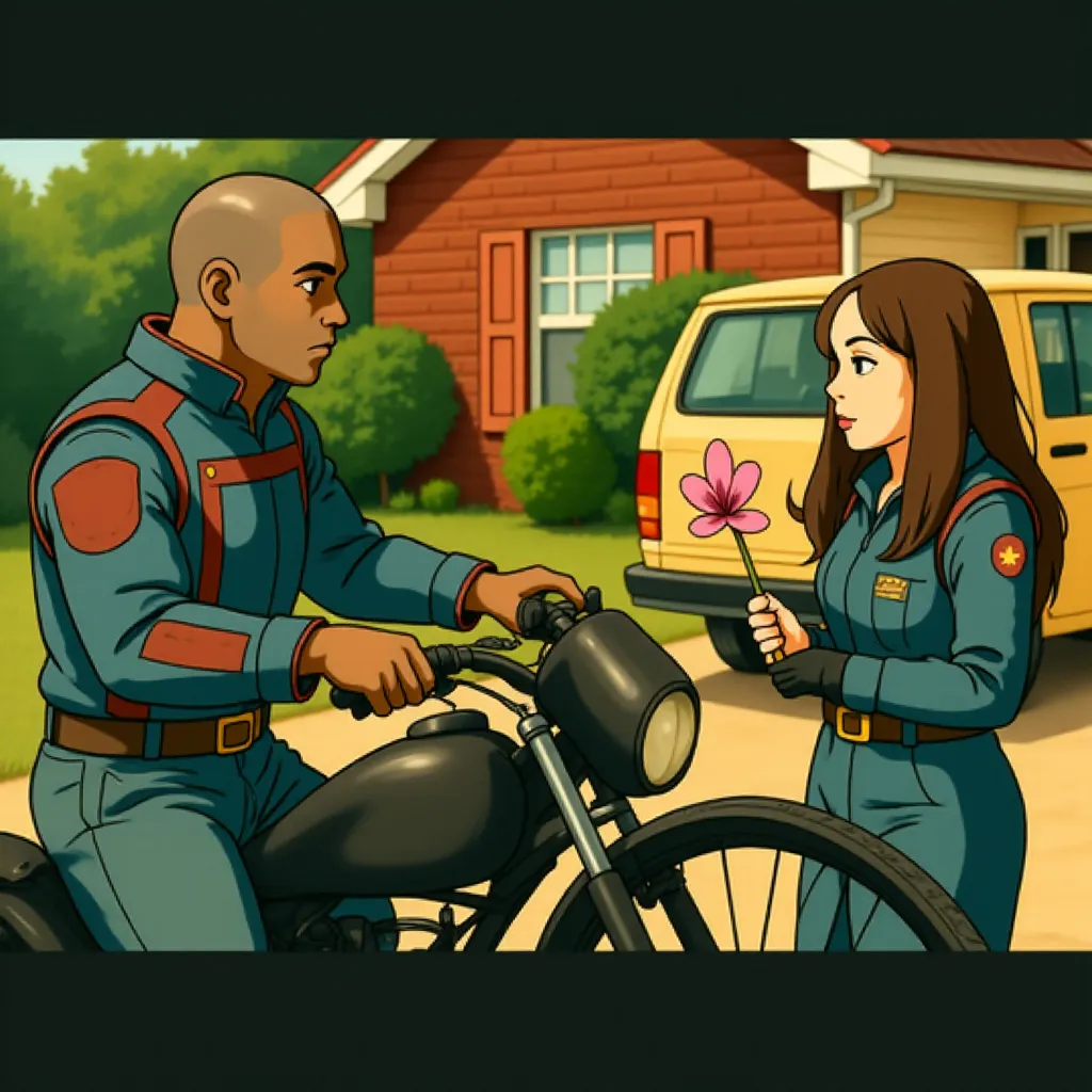 Dave Bautista and Pom Klementieff in Guardians of the Galaxy Vol. 3 (2023) - Anime style