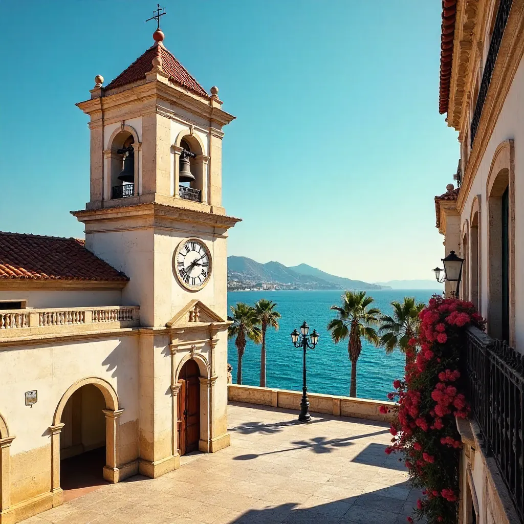 Alicante Clock Tower in Mediterranean Light