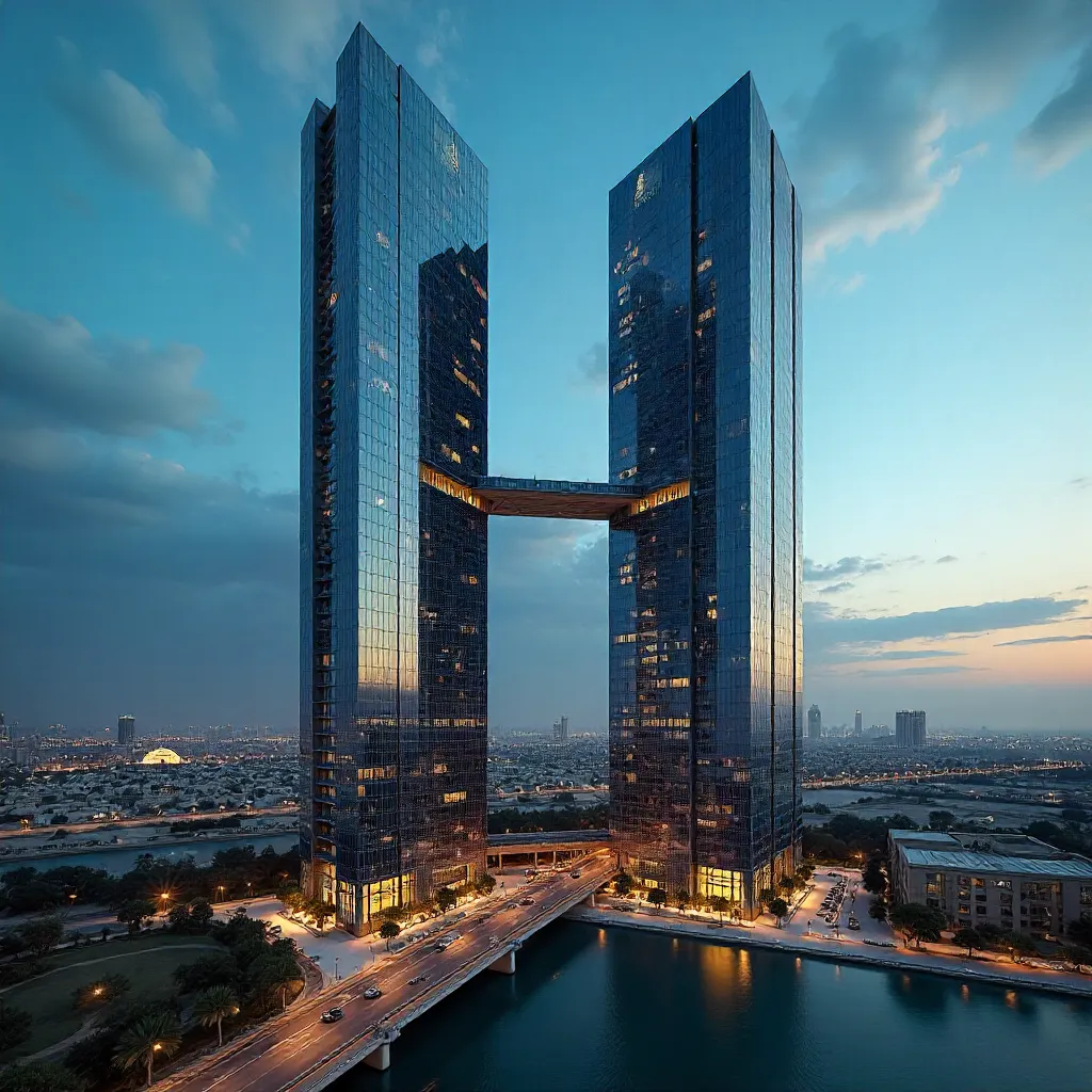 One Za'abeel: Twin Towers Connected by Sky Bridge