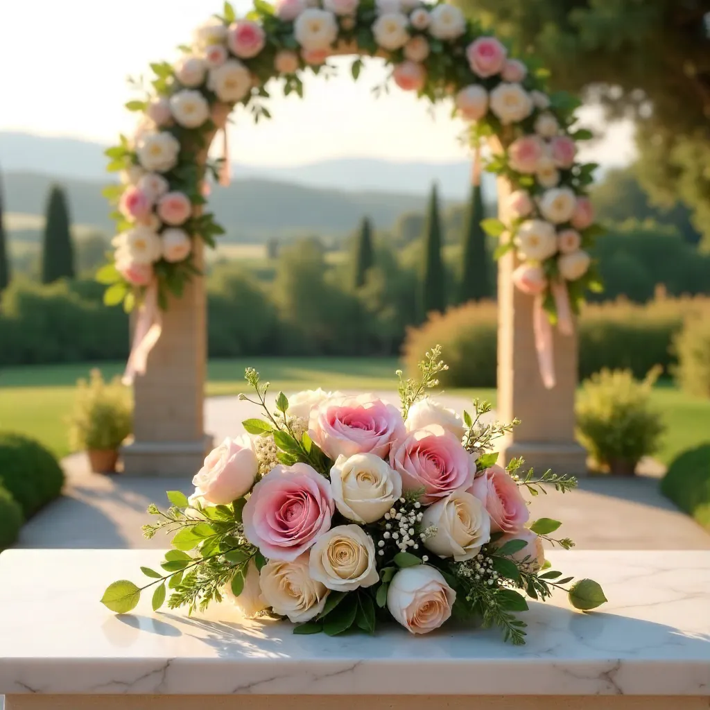 Romantic Pink and White Florals for Italian Wedding