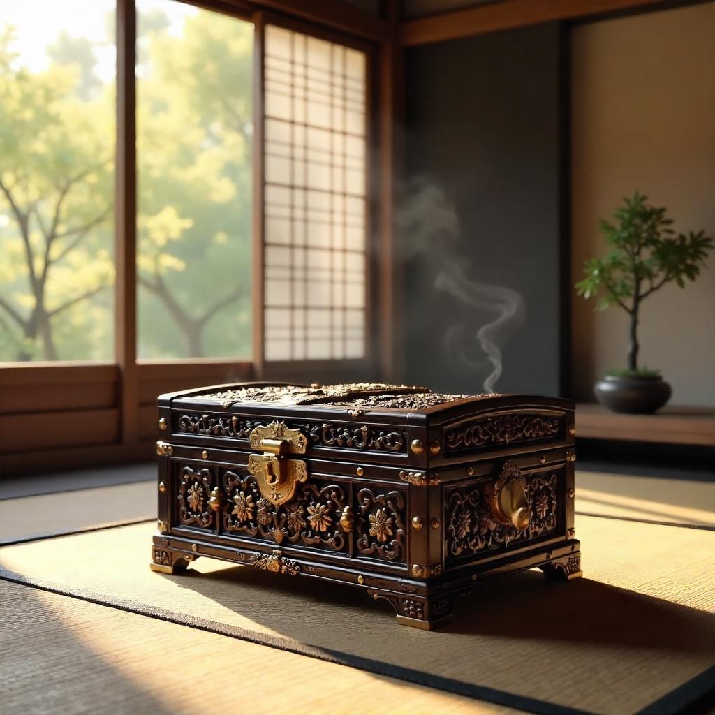 Zen Temple Treasure Chest - 3D Render