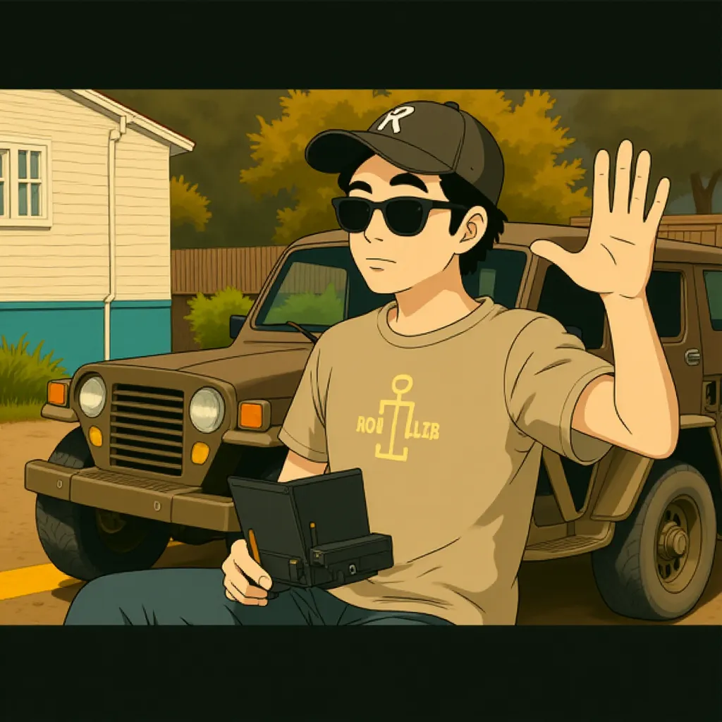 J.J. Abrams in Super 8 (2011) - Anime style