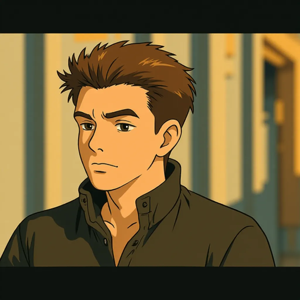 Andrew Niccol in In Time (2011) - Anime style