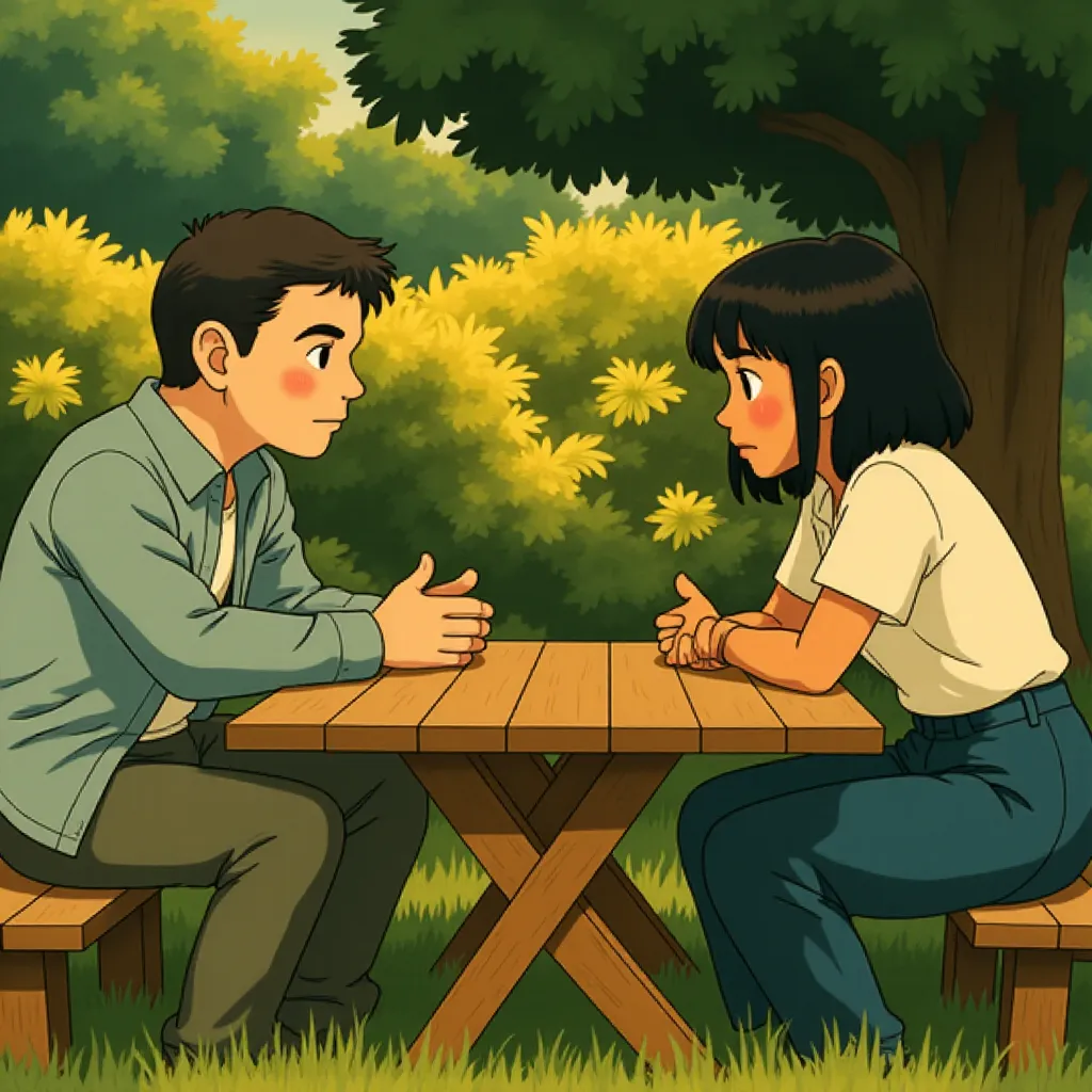 Matt Damon and Viola Davis in Air (2023) - Anime style