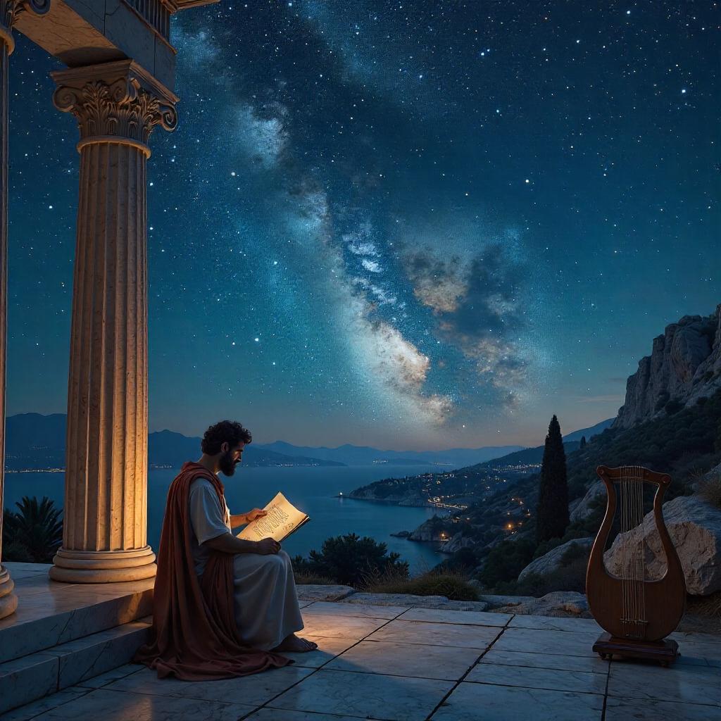 Photorealistic Constellations Over Ancient Greece