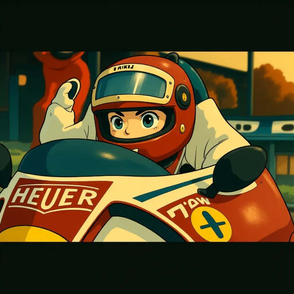 Daniel Brühl in Rush (2013) - Anime style
