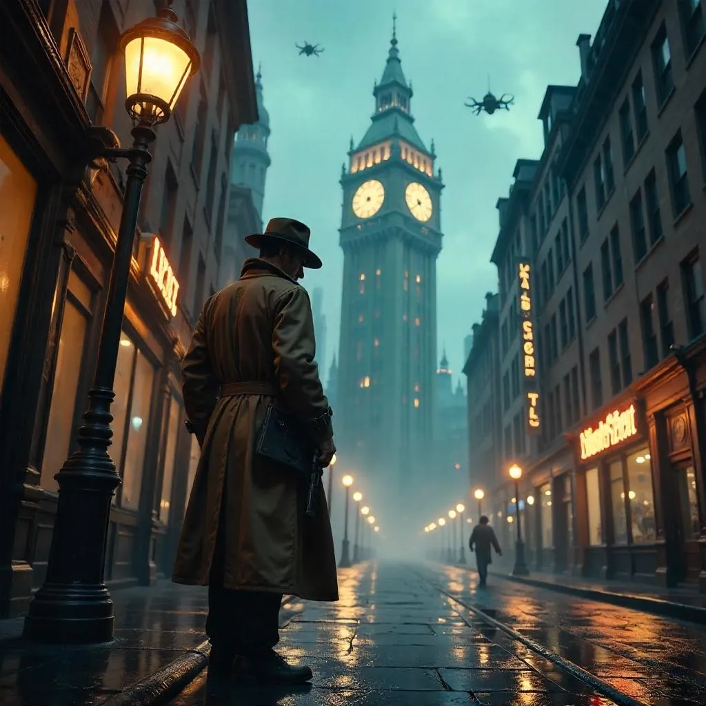 Noir Detective in a Clockwork City