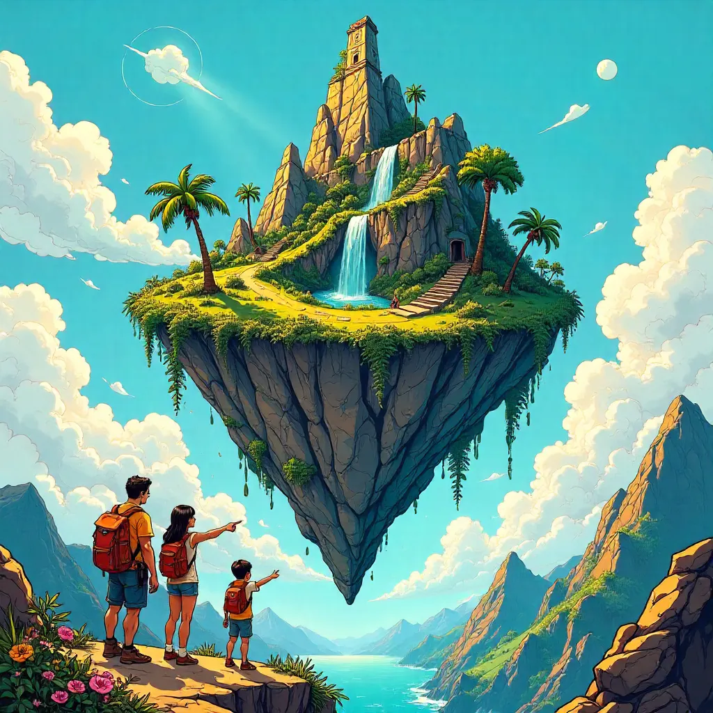 Comic Sky: Family on a Floating Island
