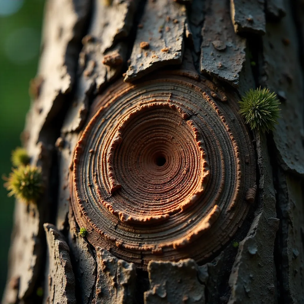 Macro Portrait: Tree Bark Textures and Abstract Patterns