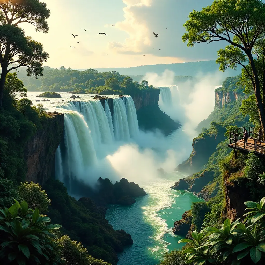 Iguazu Falls: Mist and Rainforest Awe