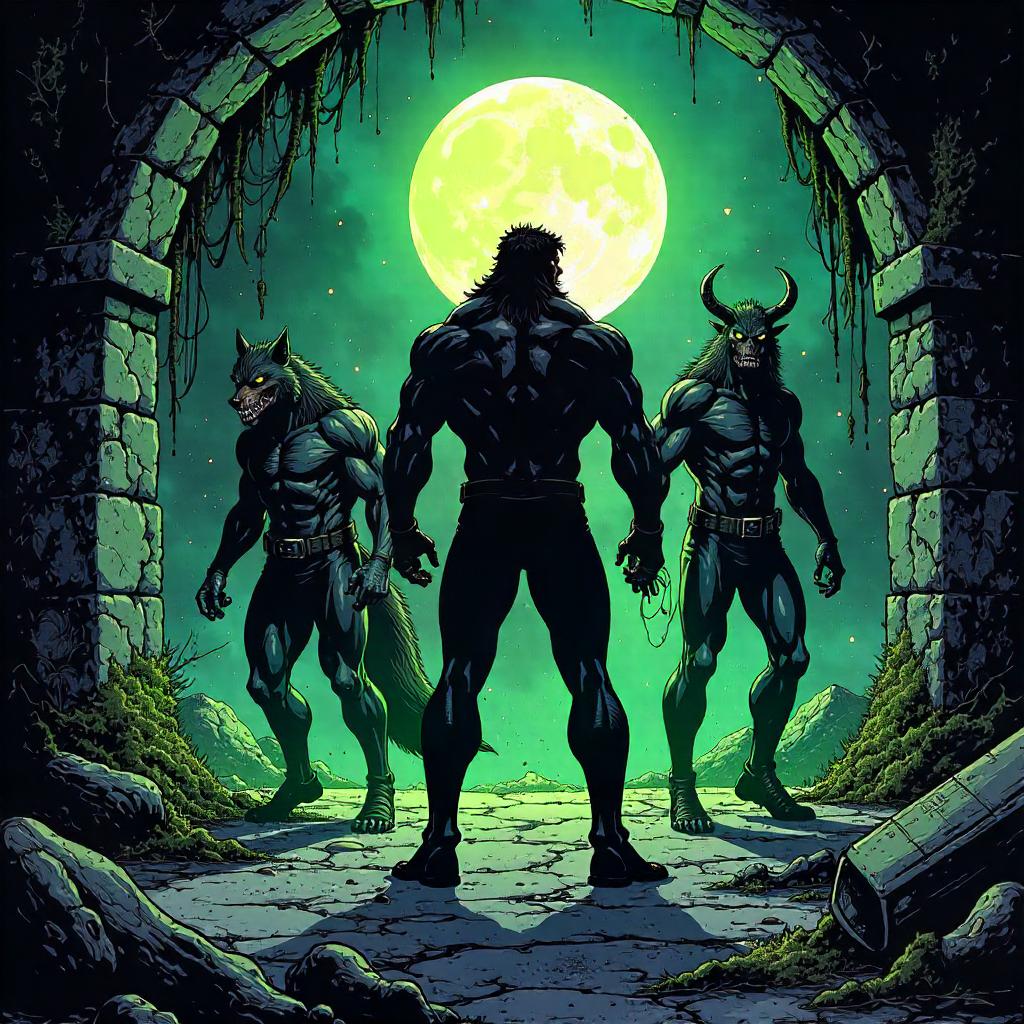 Shapeshifter in a Dark Crypt: Comic Panel Clash