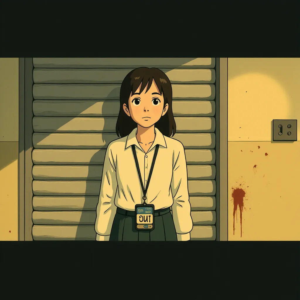 Maika Monroe in Longlegs (2024) - Ghibli style
