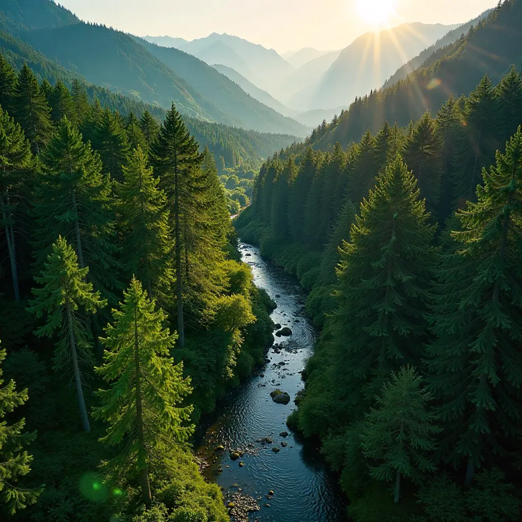 Aerial Forest Over Semmering, Austria