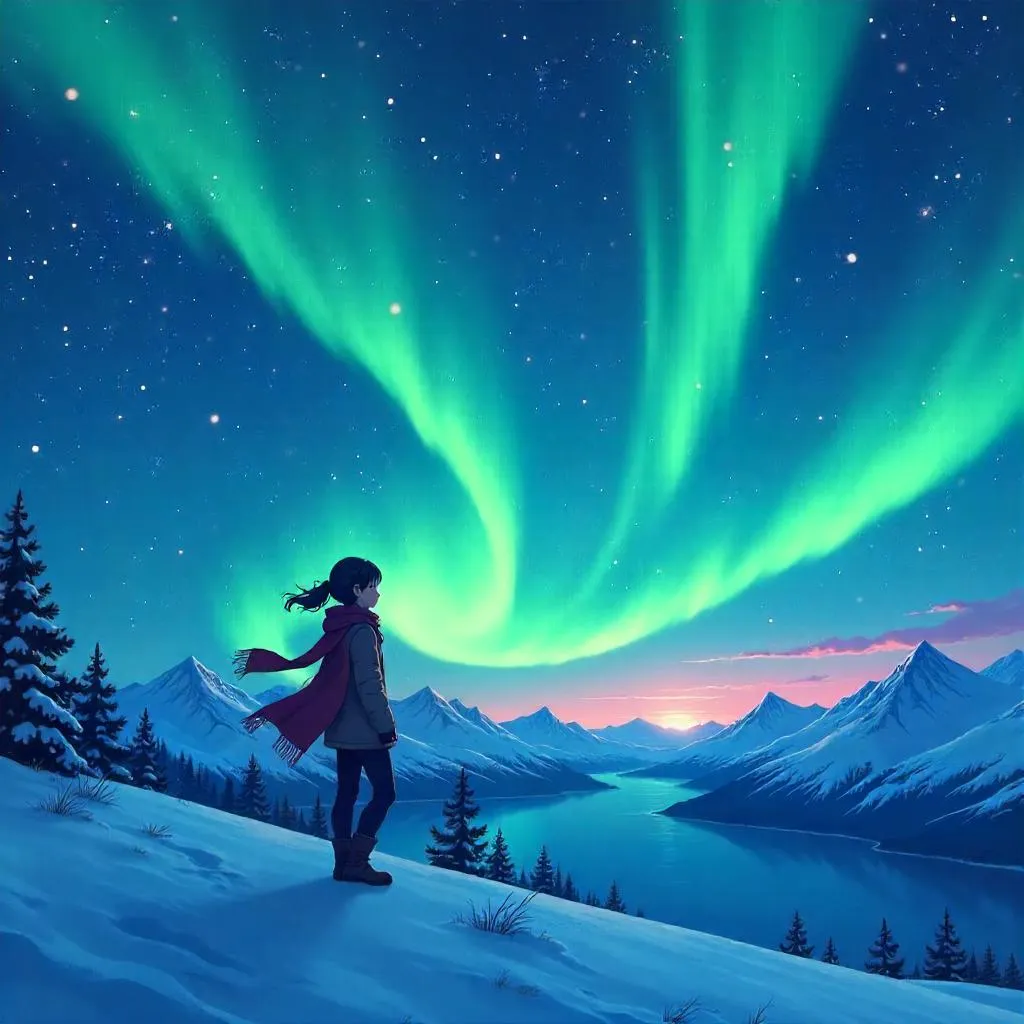 Aurora of the Starry Night - Anime Dream