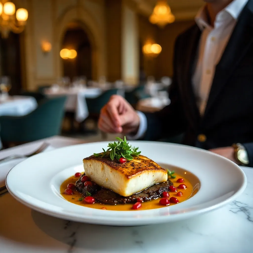 Close-Up Dining in Istanbul's Elegant Restaurant