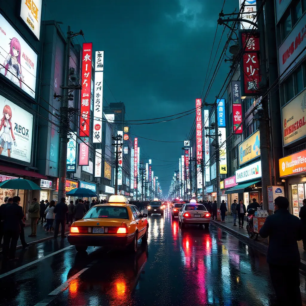 Neon Pulse of Akihabara at Night
