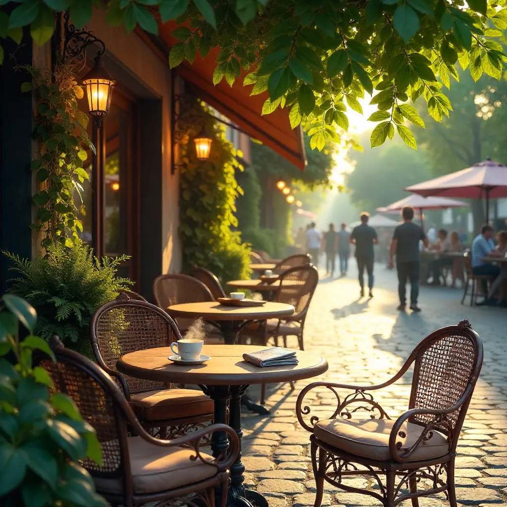 Leafy Canopy Outdoor Café Retreat