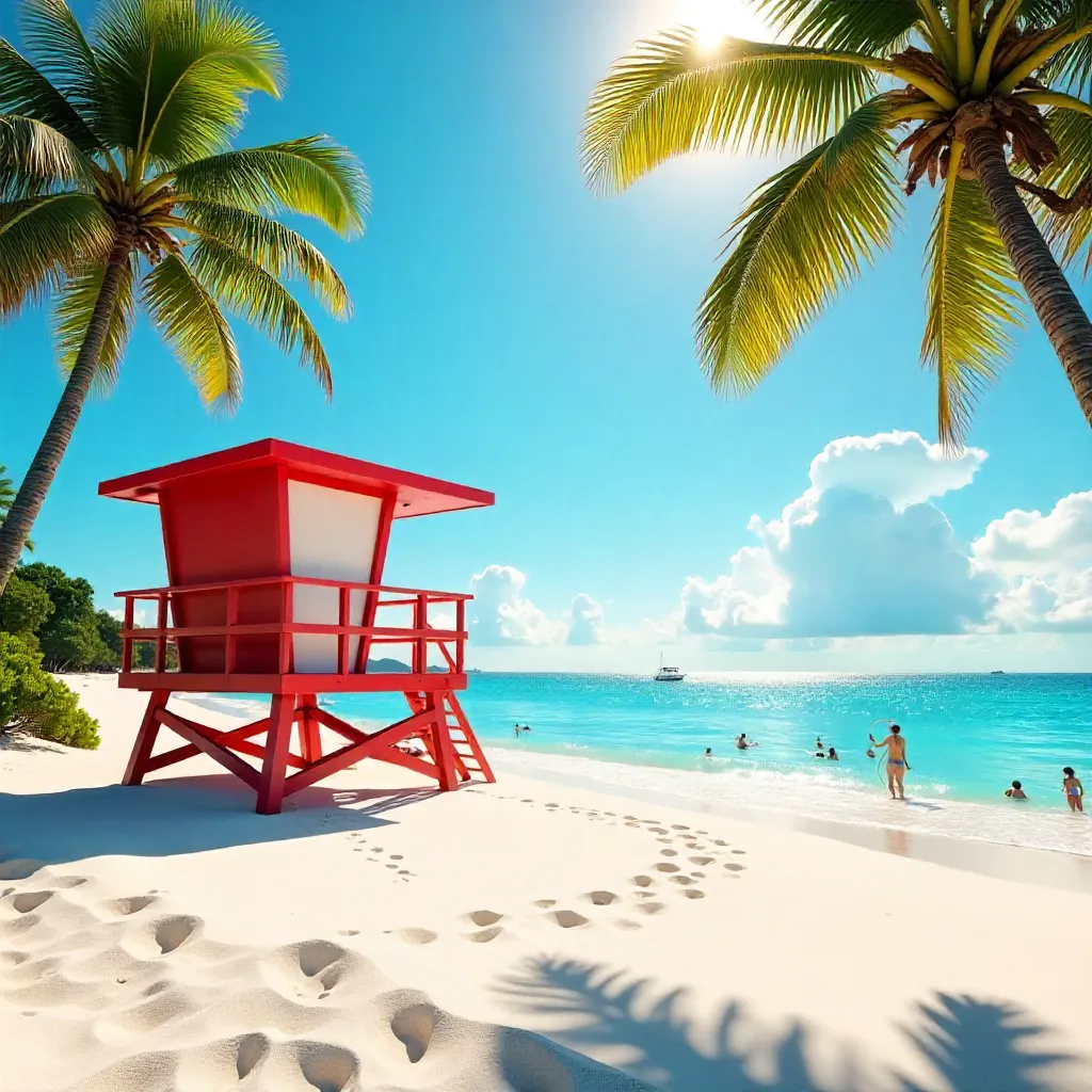 Lifeguard Tower on Magic Island: A Summer Getaway
