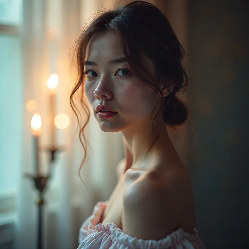 Dreamy Soft-Focus Portrait of Mystery