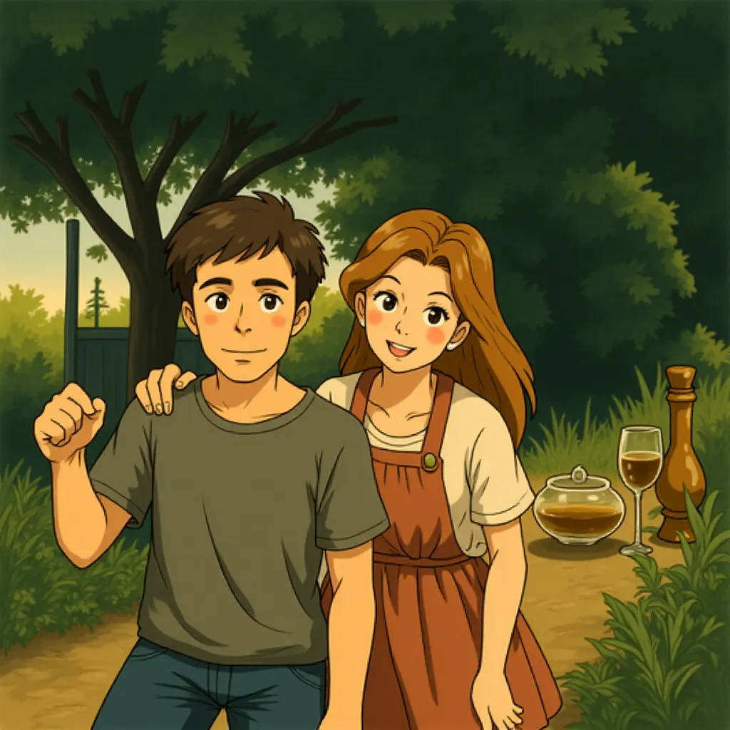 James McAvoy and Aisling Franciosi in Speak No Evil (2024) - Anime style