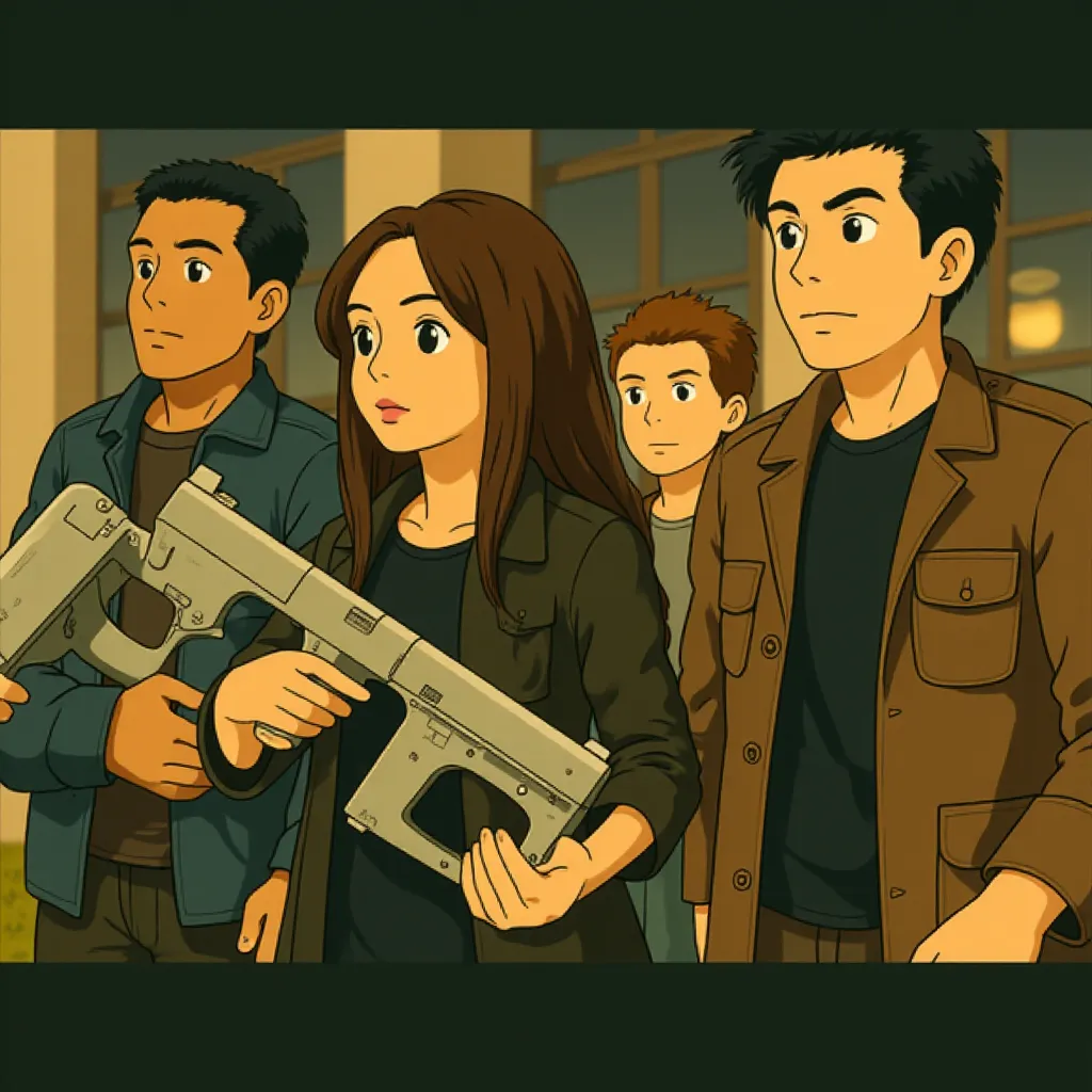 Maggie Q and Keiynan Lonsdale in Insurgent (2015) - Anime style