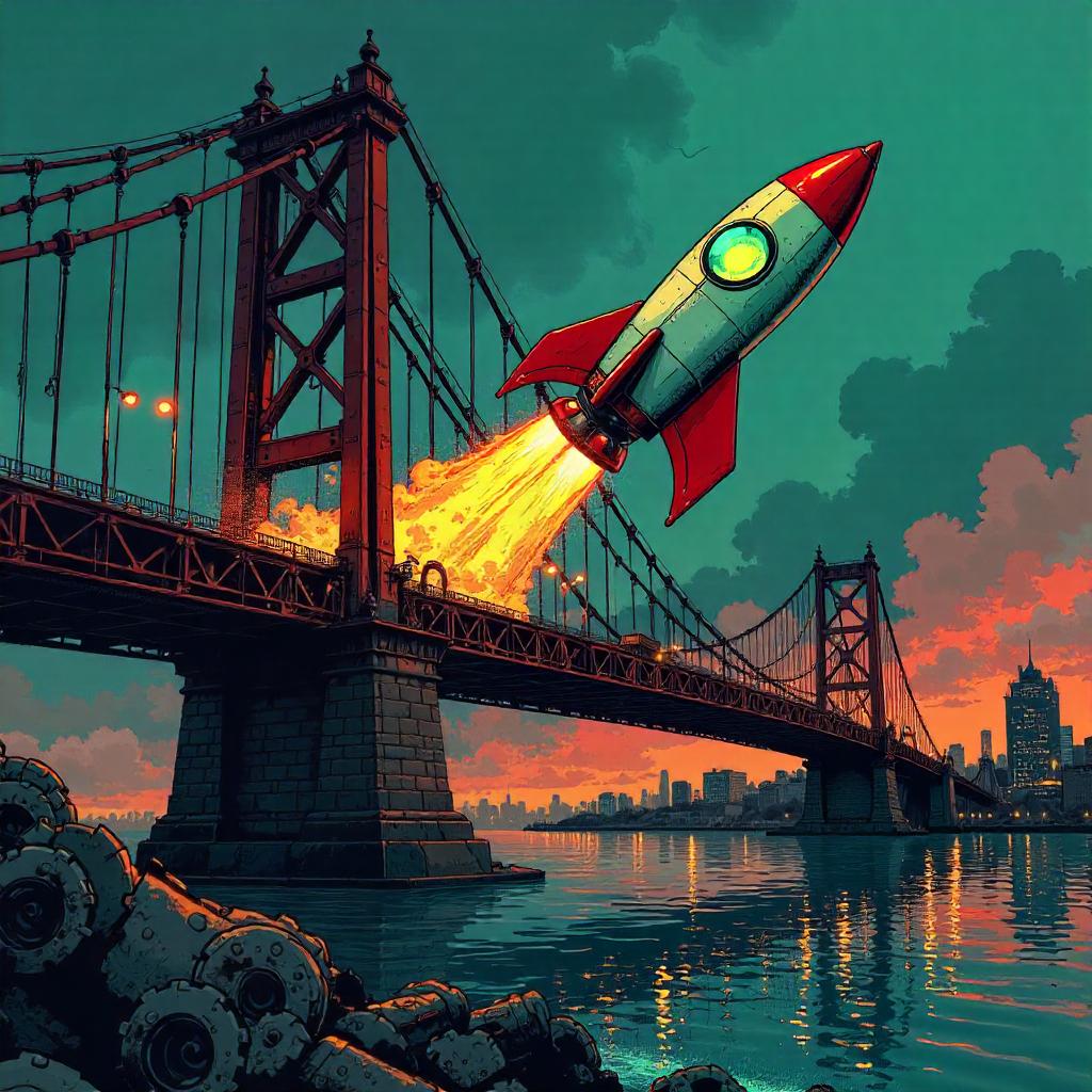 Rocket on the Drawbridge: A Comic Splash