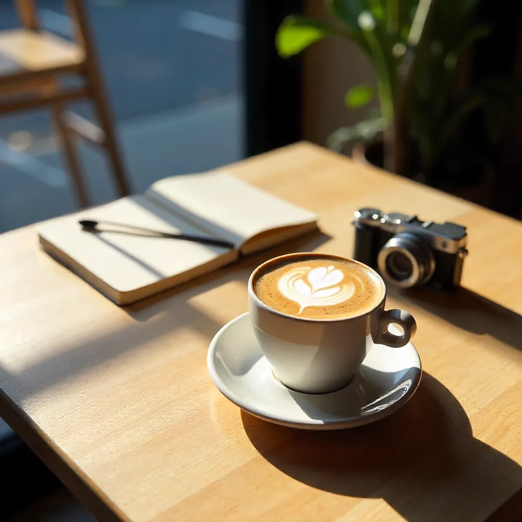 Instagram-worthy Coffee & Camera Moment
