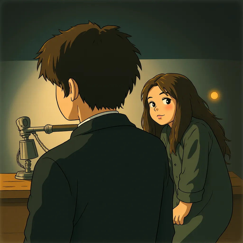 Timothée Chalamet and Monica Barbaro in A Complete Unknown (2024) - Anime style