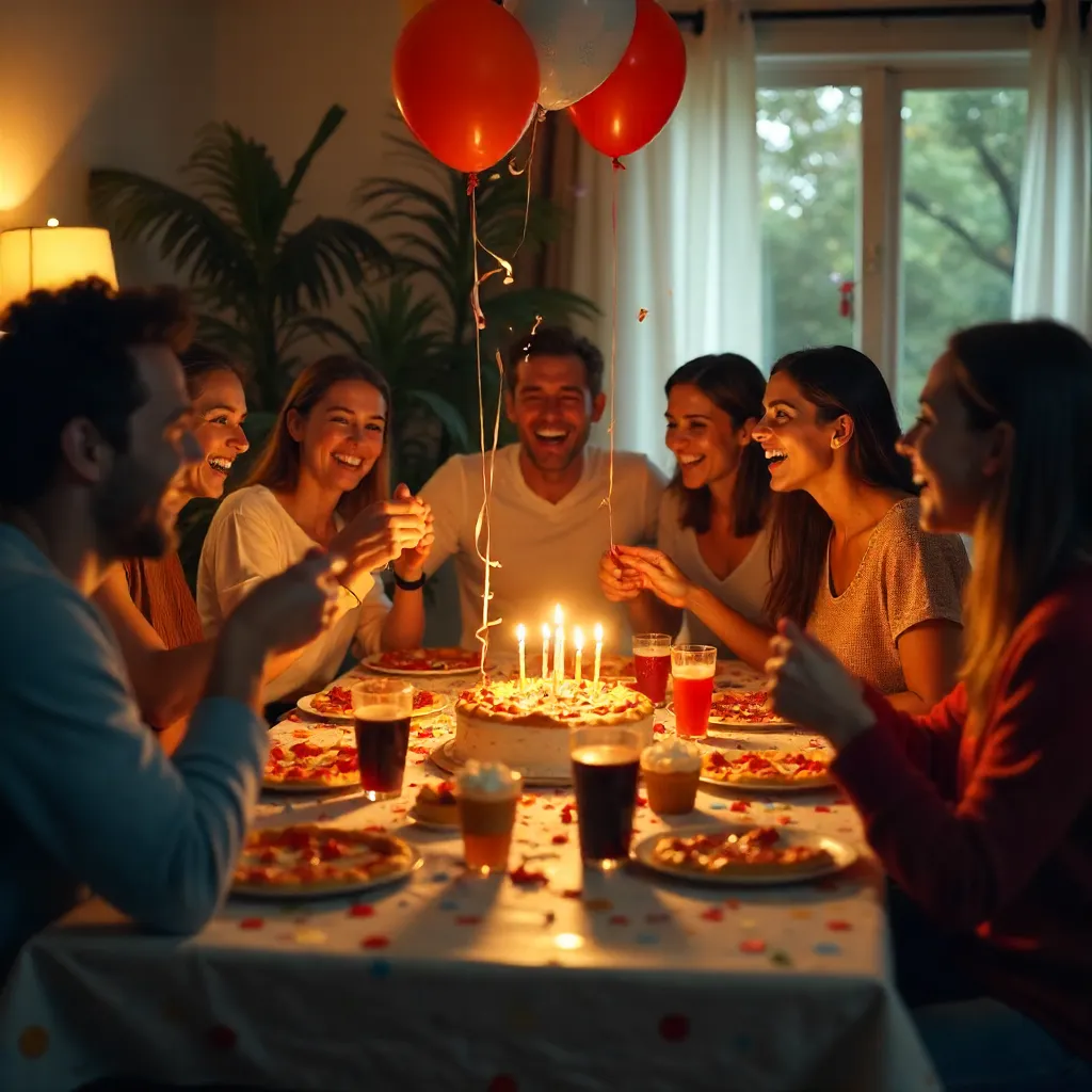 Joyful Indoor Birthday Party with Friends