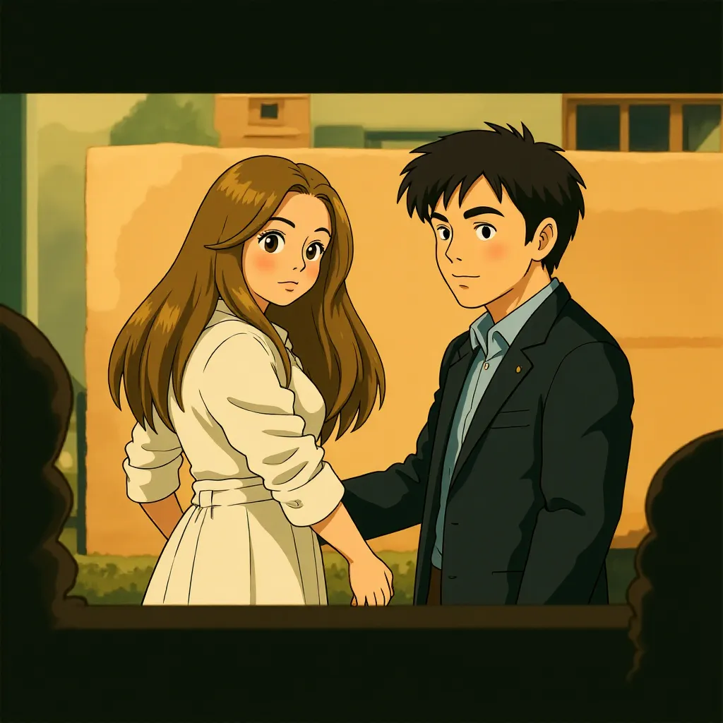 Patrick Dempsey and Rosie Huntington-Whiteley in Transformers: Dark of the Moon (2011) - Anime style