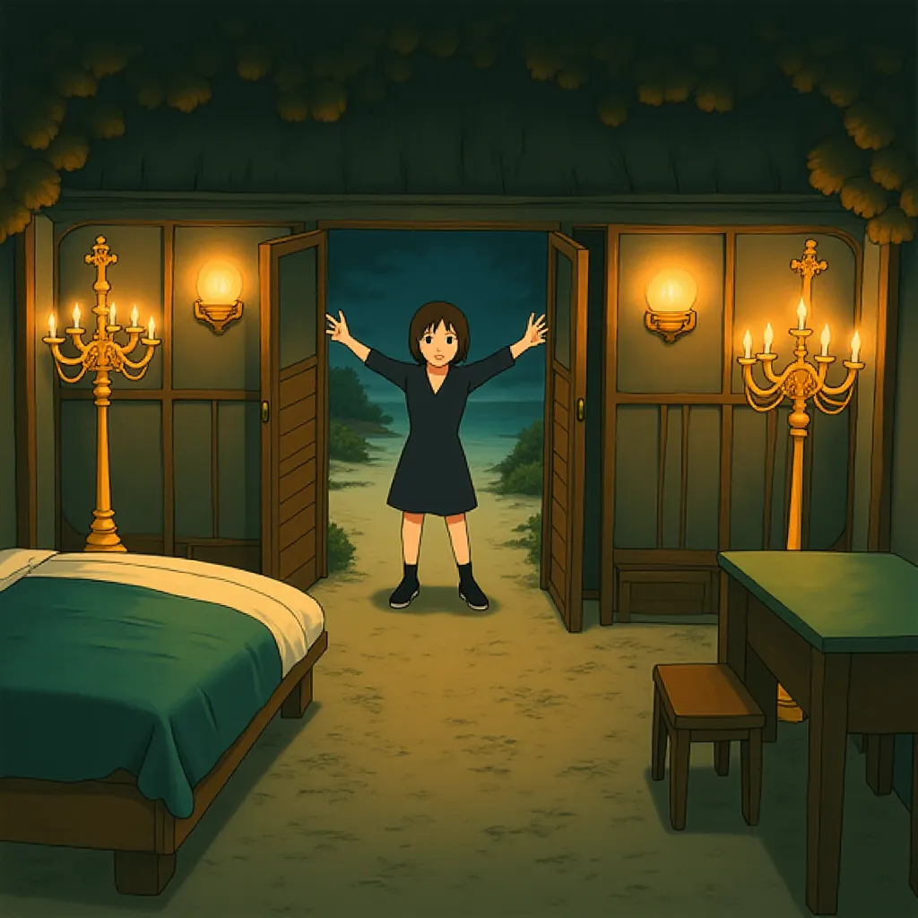 Arianna Rivas in A Working Man (2025) - Ghibli style