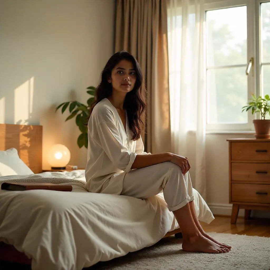 Morning Light in a Cozy Indian Bedroom