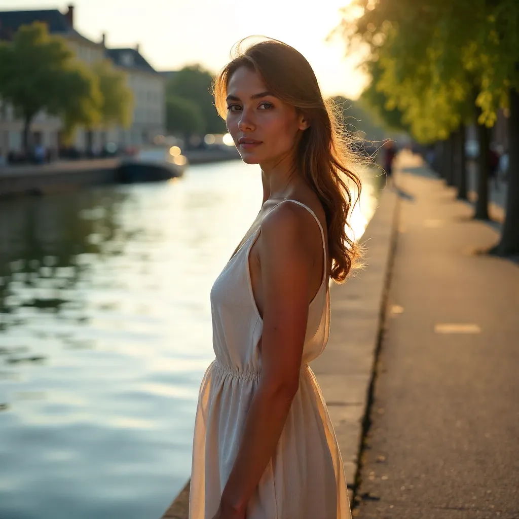 Serene Lille Portrait by the Deûle River