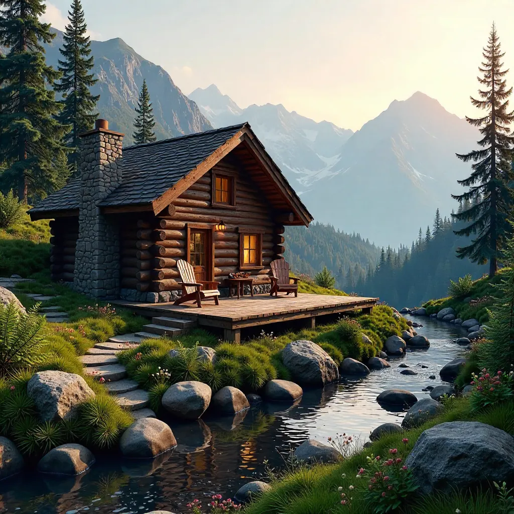 Lush Mountain Cabin Retreat in Verdant Pines