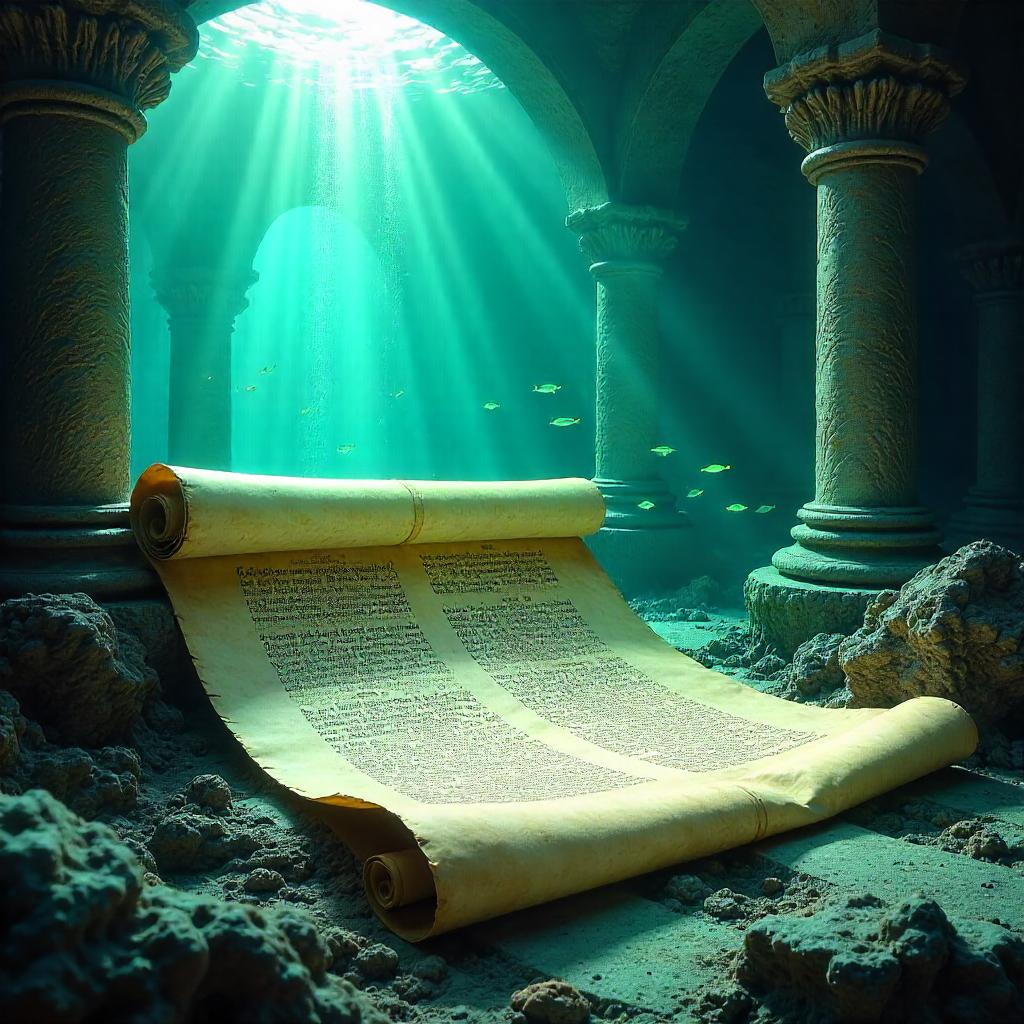 Ancient Scroll of Atlantis: Digital Underwater Lore