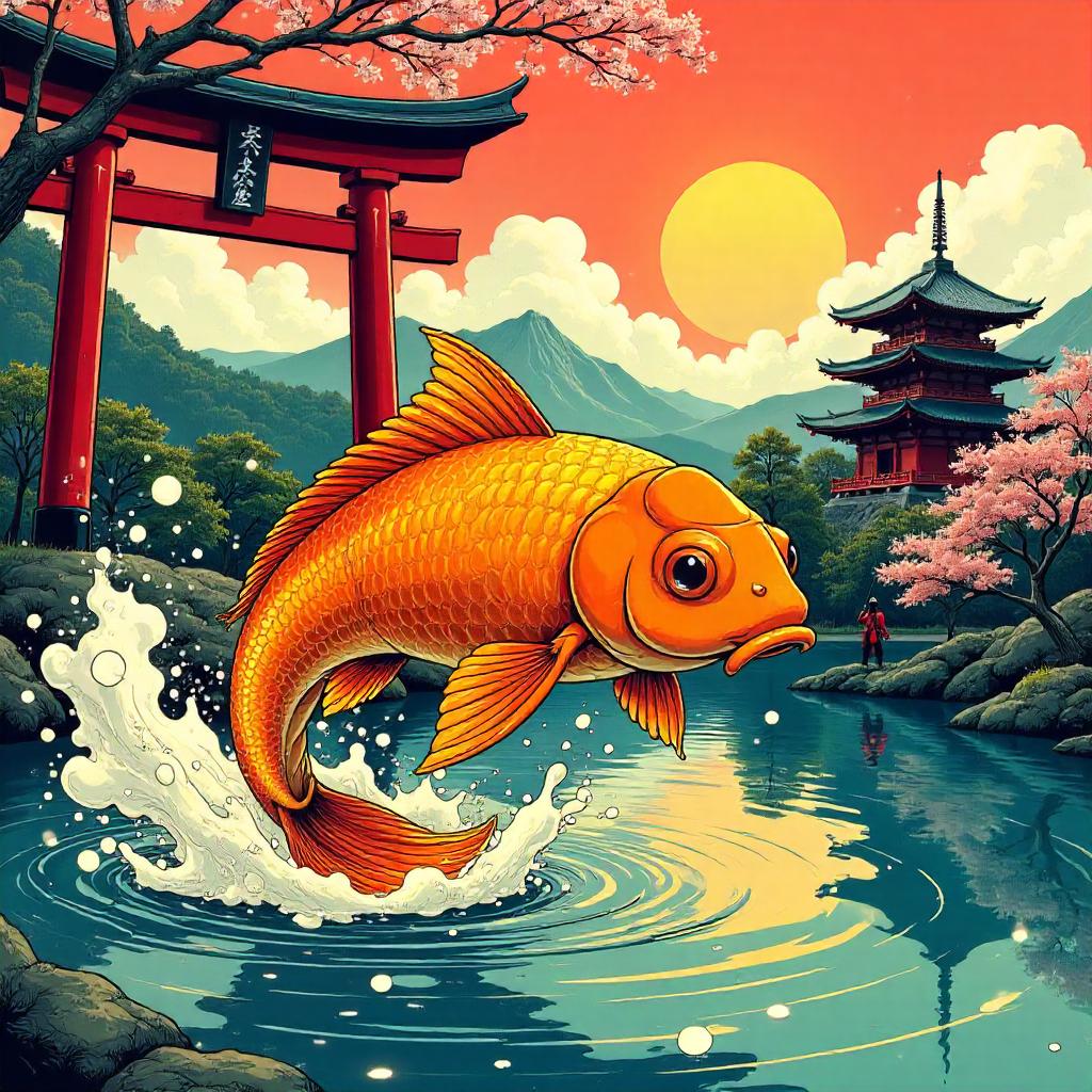 Feudal Japan Goldfish: Comic Splash