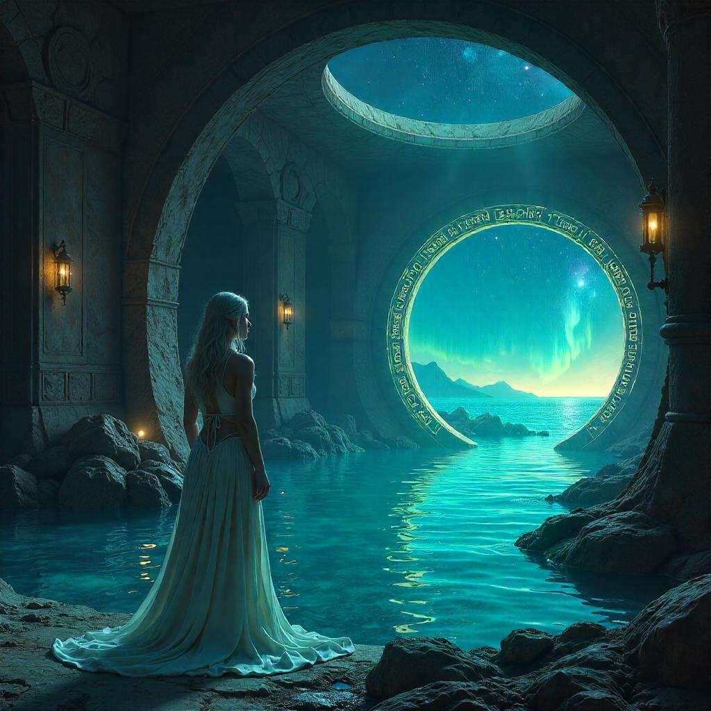 Selkie in a Portal Chamber - Concept Art
