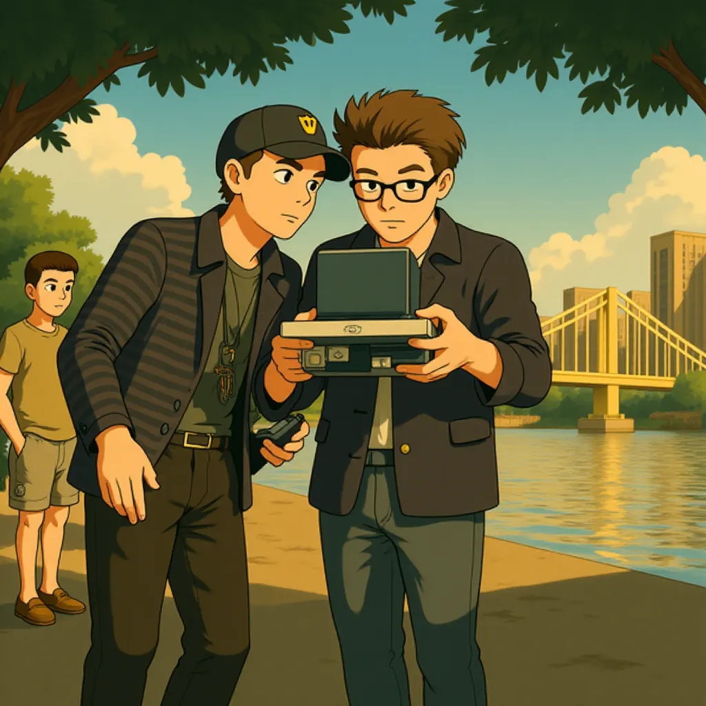 Christopher McQuarrie and Caleb Deschanel in Jack Reacher (2012) - Anime style