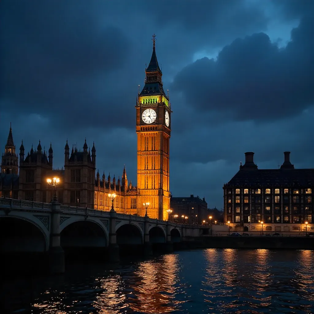 Big Ben at Night: London’s Historical Glow