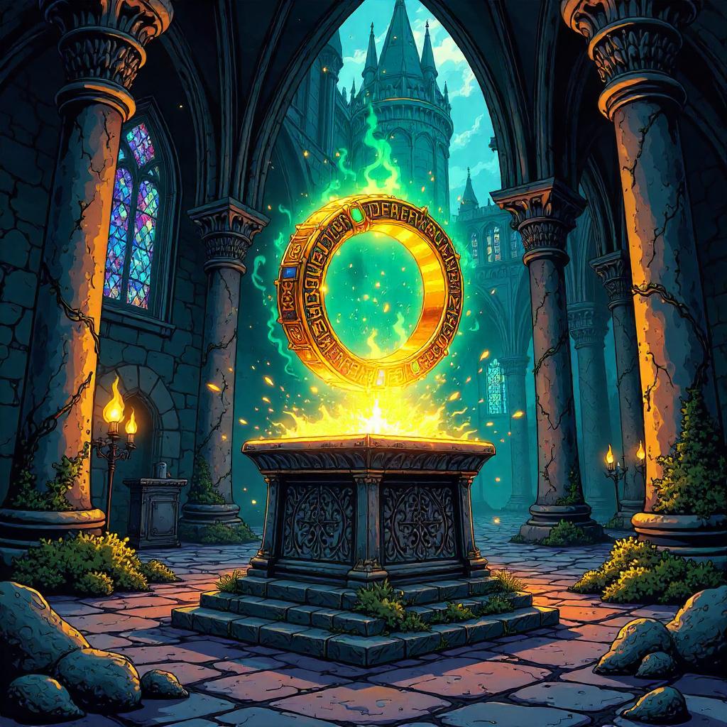 Enchanted Ring in a Comic Castle