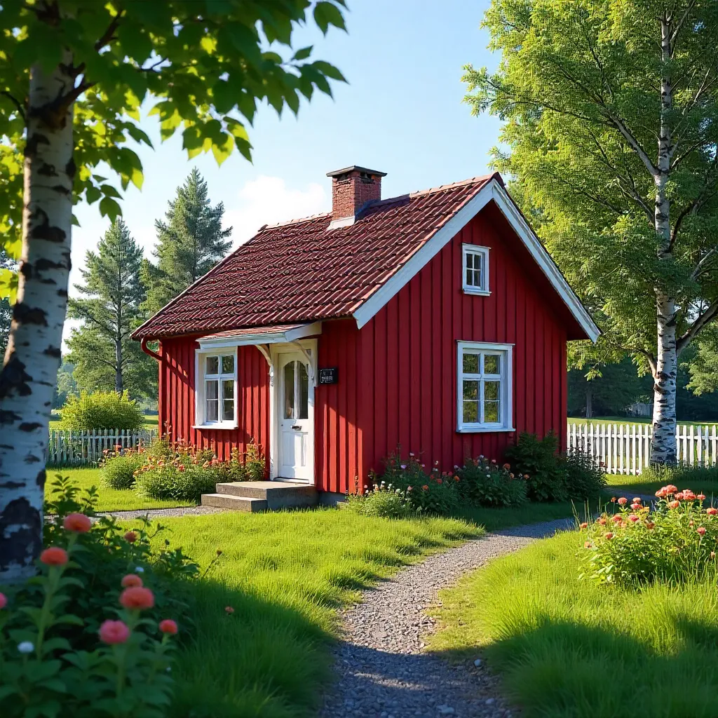 Charming Red Cottage in Swedish Greenery, Jönköping