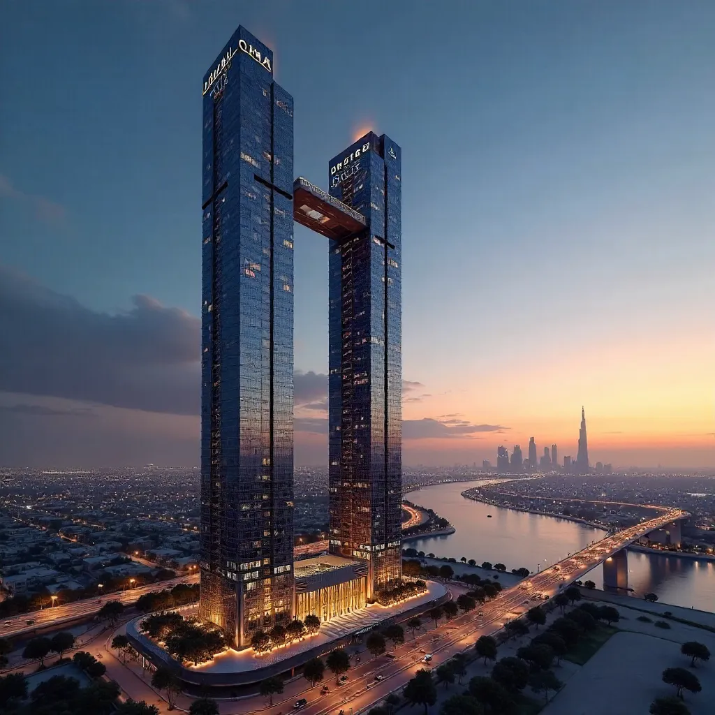 Cantilevered Twilight: One Zaabeel Tower