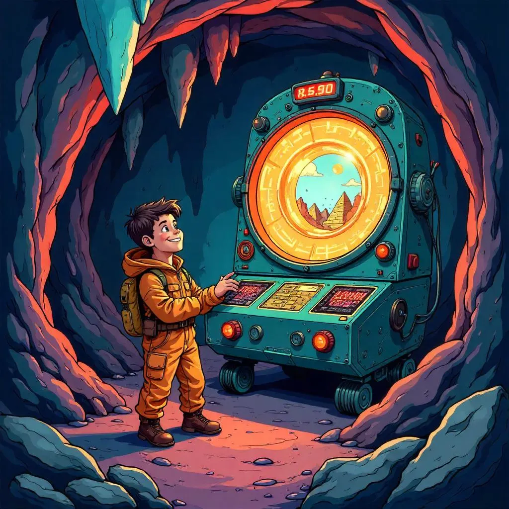 Cartoon Cave Time Machine Adventure