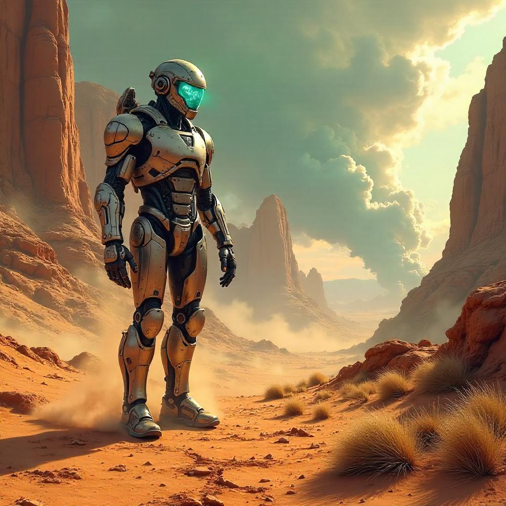 Cyborg in the Badlands - Concept Art