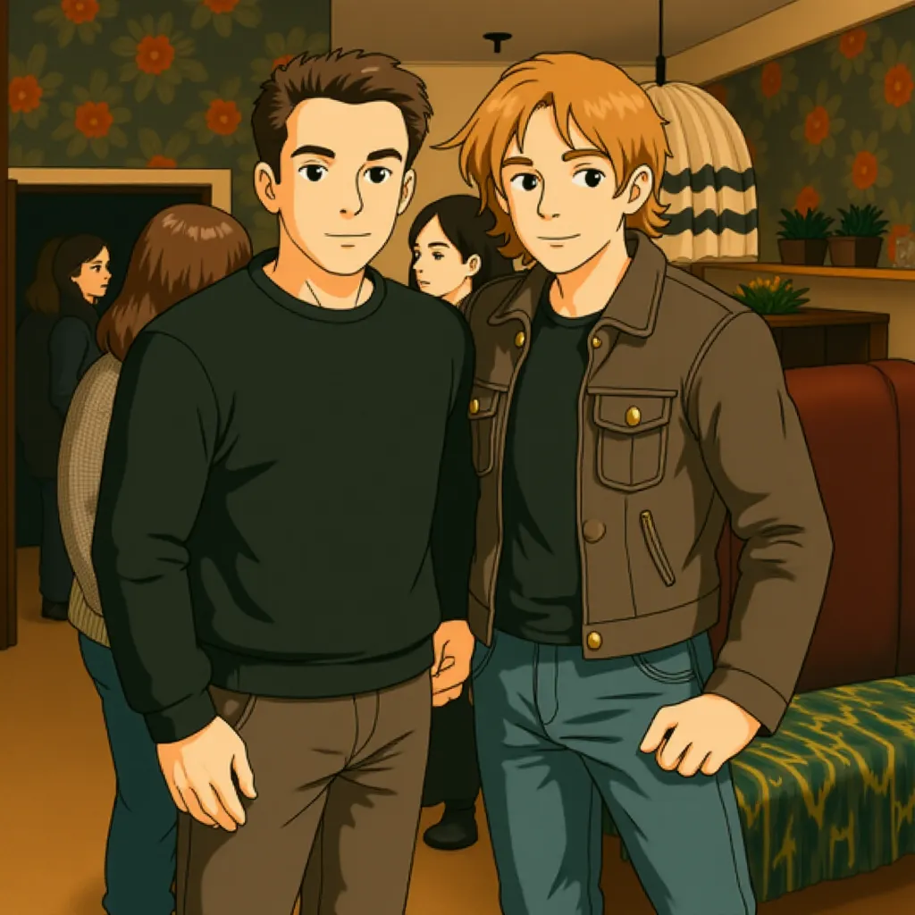 Michael Bay and Cameron Fuller at an event for Drop (2025) - Ghibli style