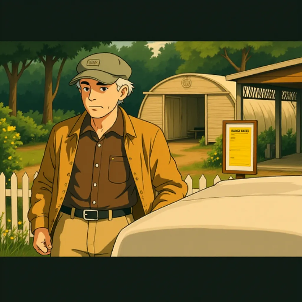 Clint Eastwood in The Mule (2018) - Anime style