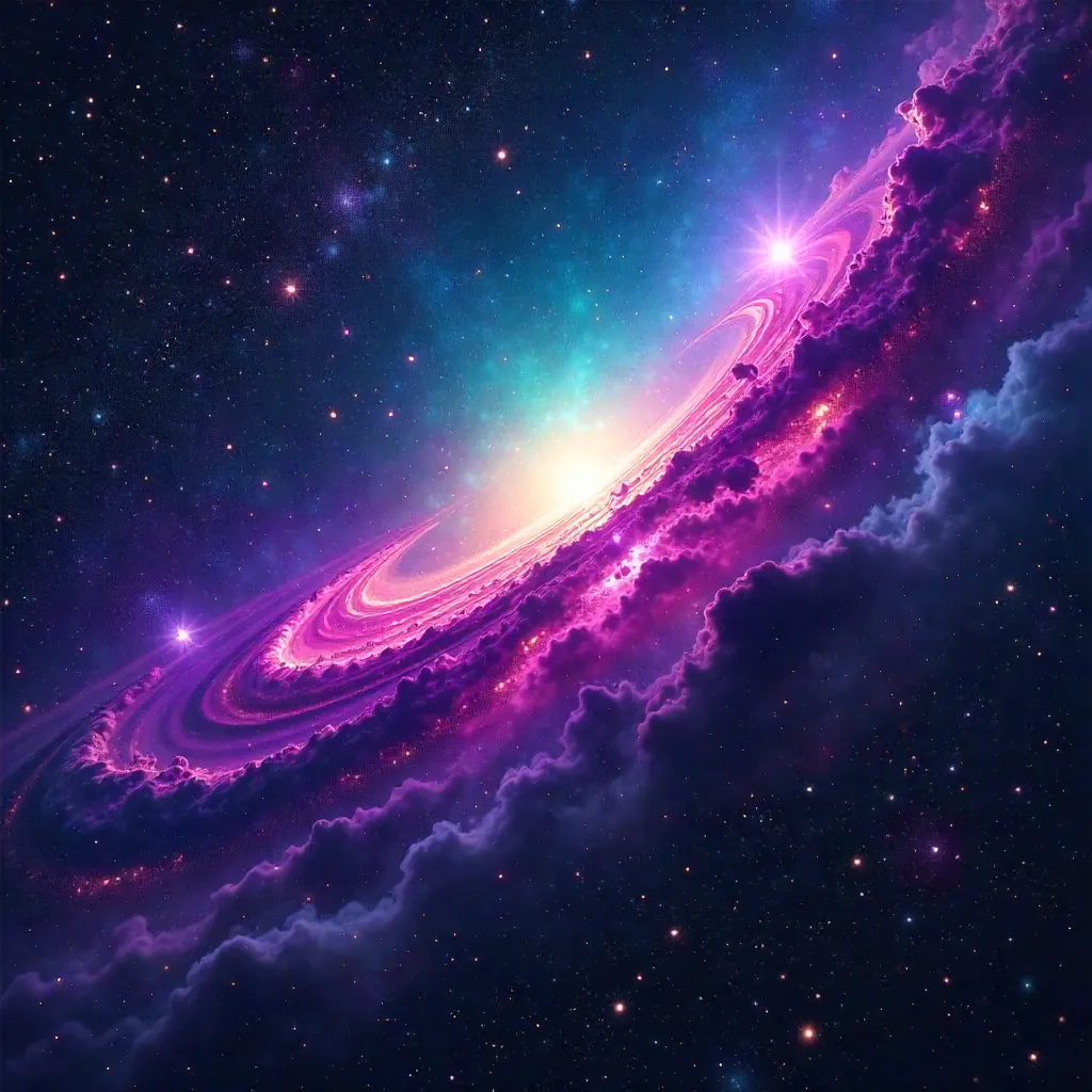 Vibrant Wide Nebula Panorama of the Cosmos